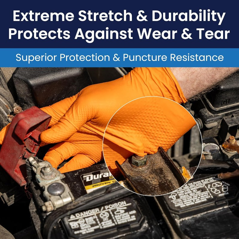 Adenna ProWorks CATCH Heavy-Duty Nitrile Gloves With Raised Pyramid Grip