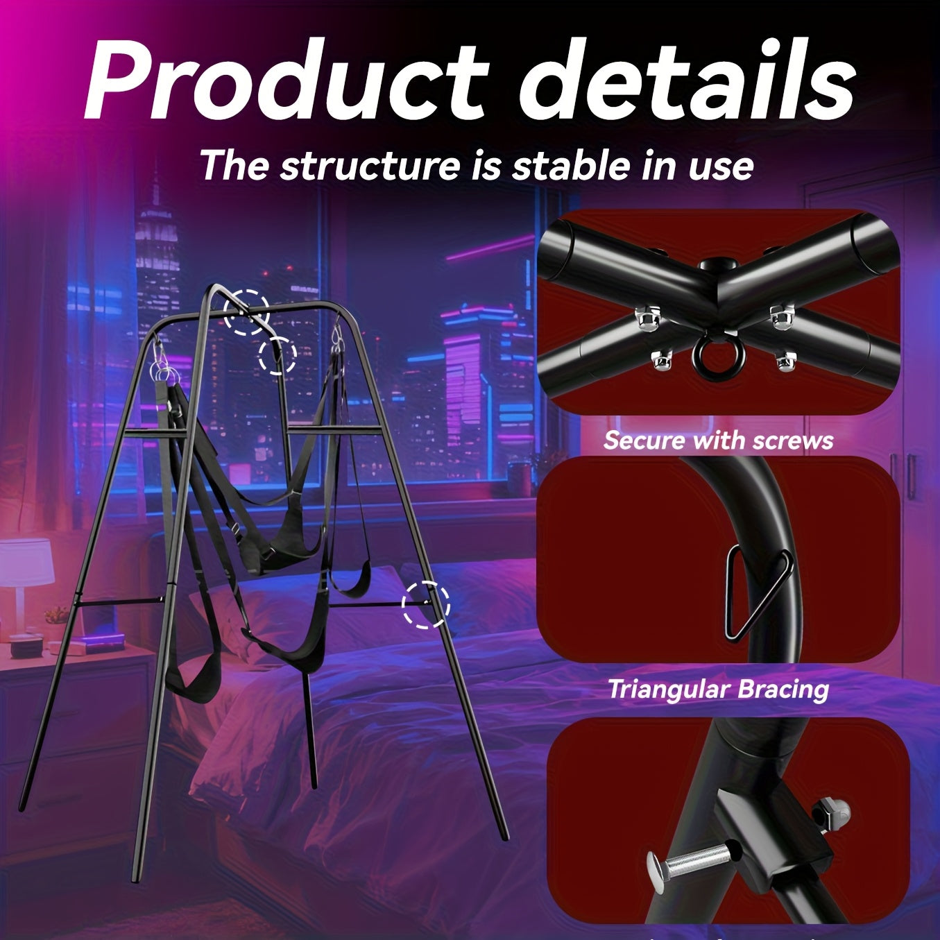 MAIYUE Sex Swing Stand With Sling For Couples