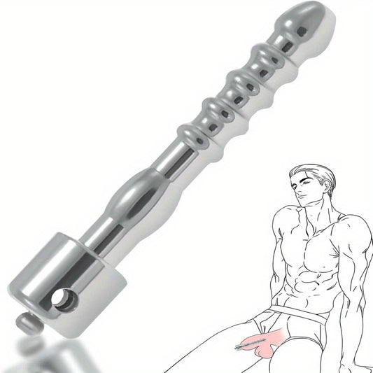 Highquali Stainless Steel Chastity Cage With Electroshock Urethral Plug