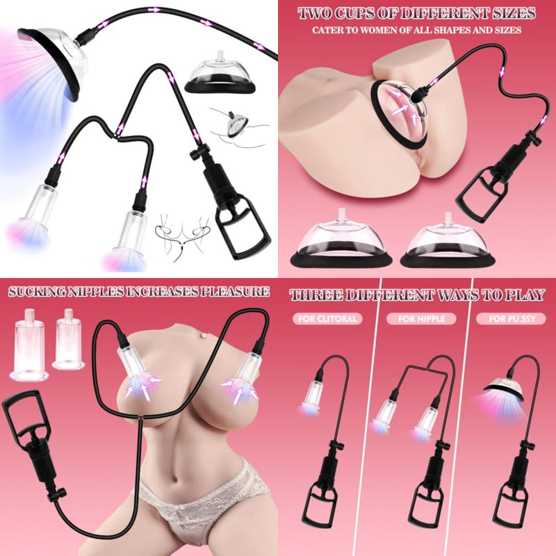 Pussy Pump Multicup Clitoral Stimulation Kit for Women