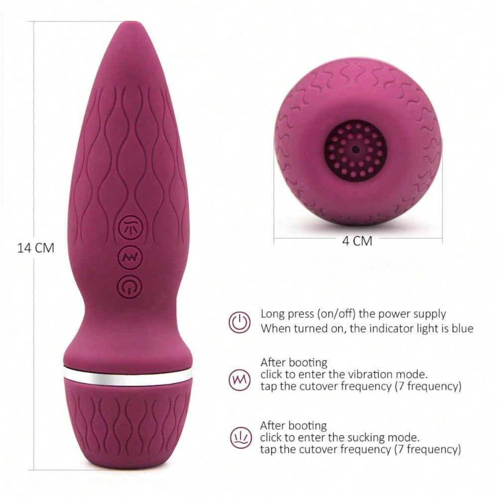 Handheld Female Intimate Massager Silicone Rechargeable Clitoral Stimulator