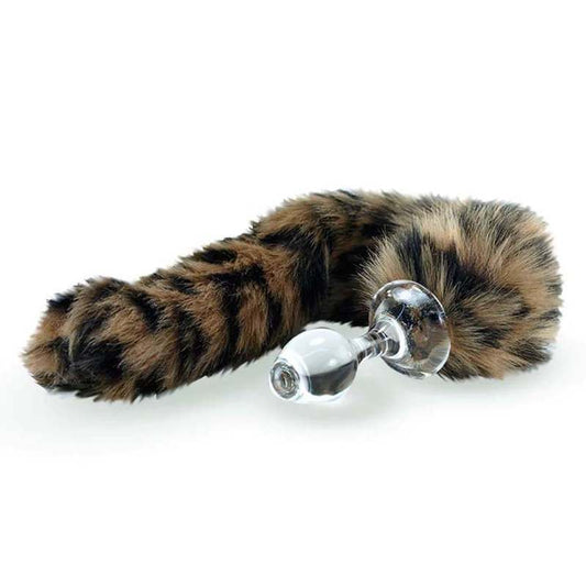 Crystal Delights Minx Faux Fur Tail Plug Leopard Accessory