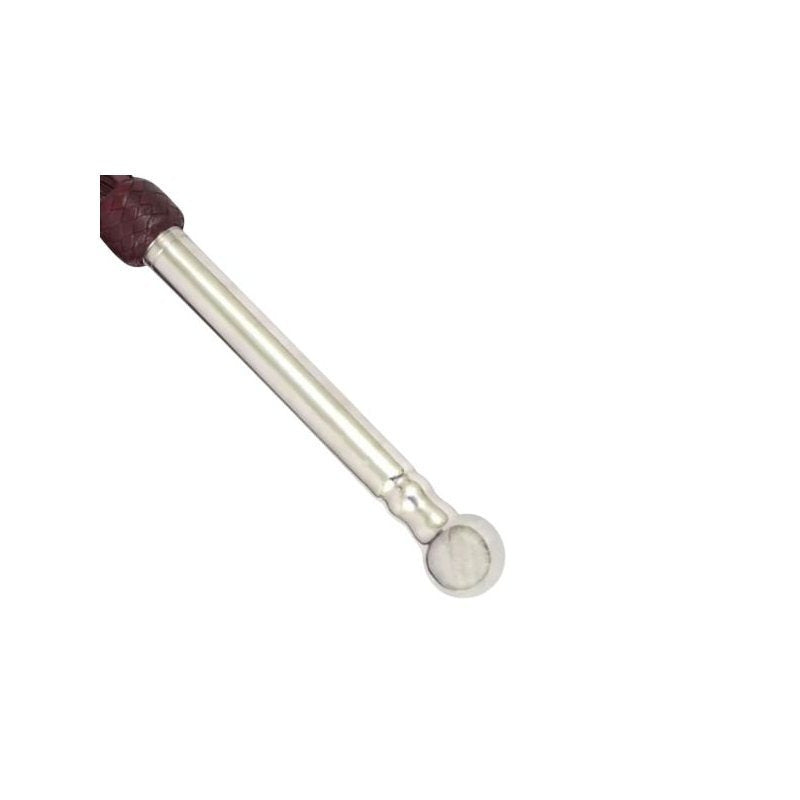 Genuine Cowhide Leather Flogger with Heavy Duty 50 Falls Handmade Thick Cow Skin Whip with Steel Handle for Role Play, Cosplay and Performance Use