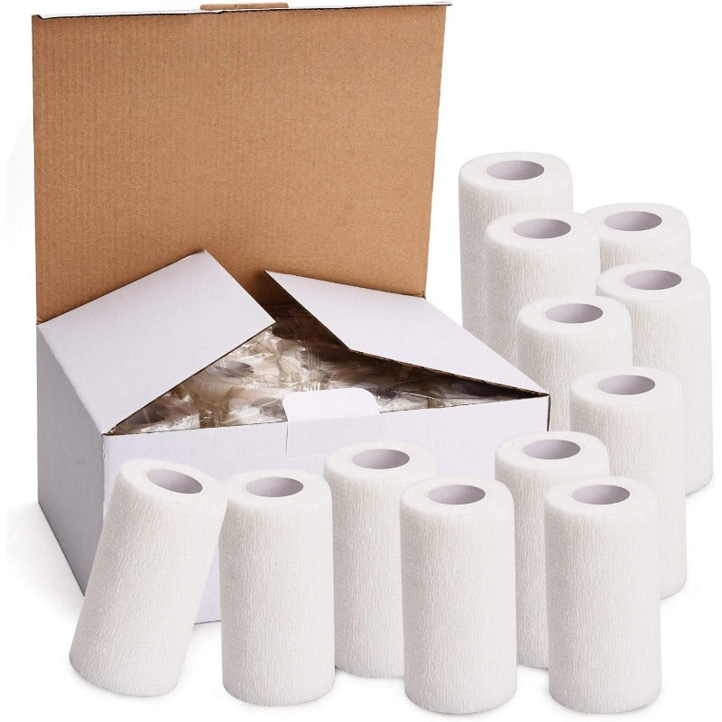 Self Adhering Bandage 12 Pack Medical Wrap for Safe Use
