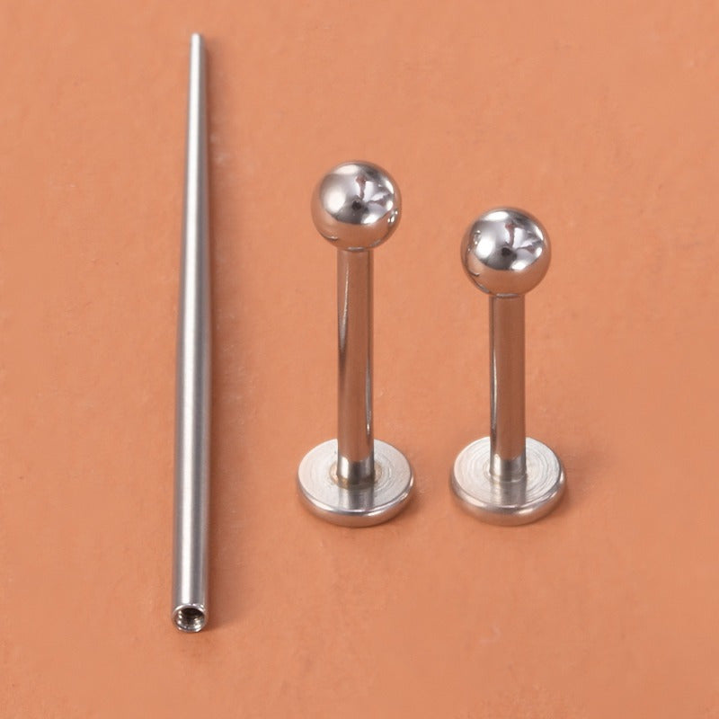 Painless Stainless Steel Piercing Set For Beginners Navel Tongue Lip