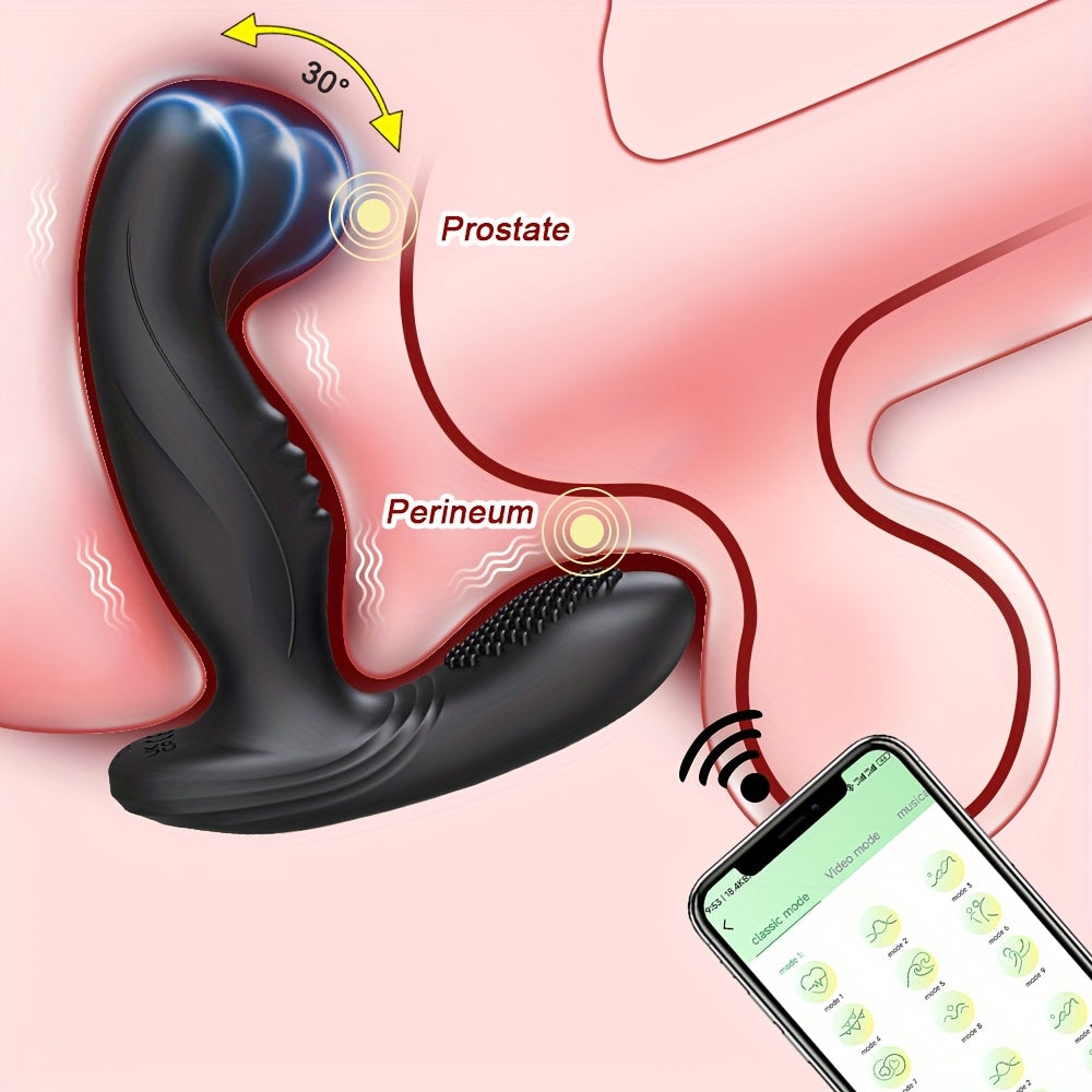 GENYEAN Anal Plug Vibrator With App Control And Rechargeable Battery