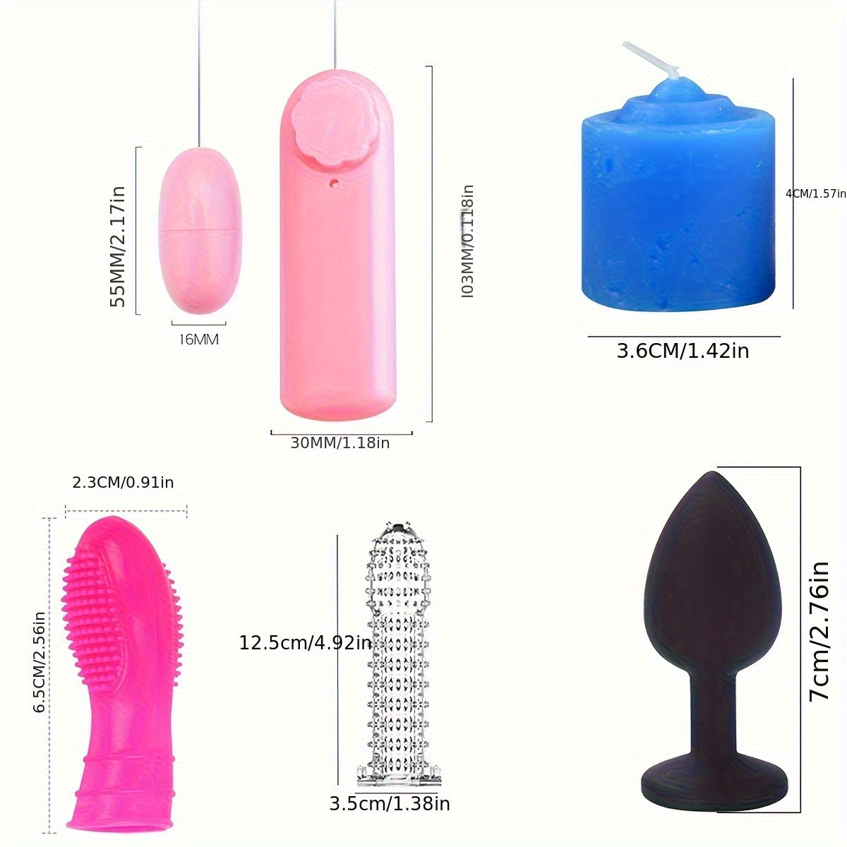 23pcs Bondage Sex Kit ForCouples-Beginners BDSMSet with Vibrators, Lingerie.Handcuffs, Whip, Blindfold & More