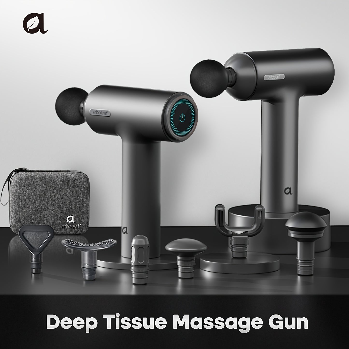 ARBOLEAF Deep Tissue Massage Gun With 7 Interchangeable Heads