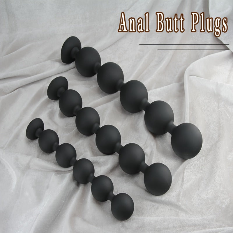 Silicone Anal Beads Prostate G-Spot Stimulator With Pull Ring