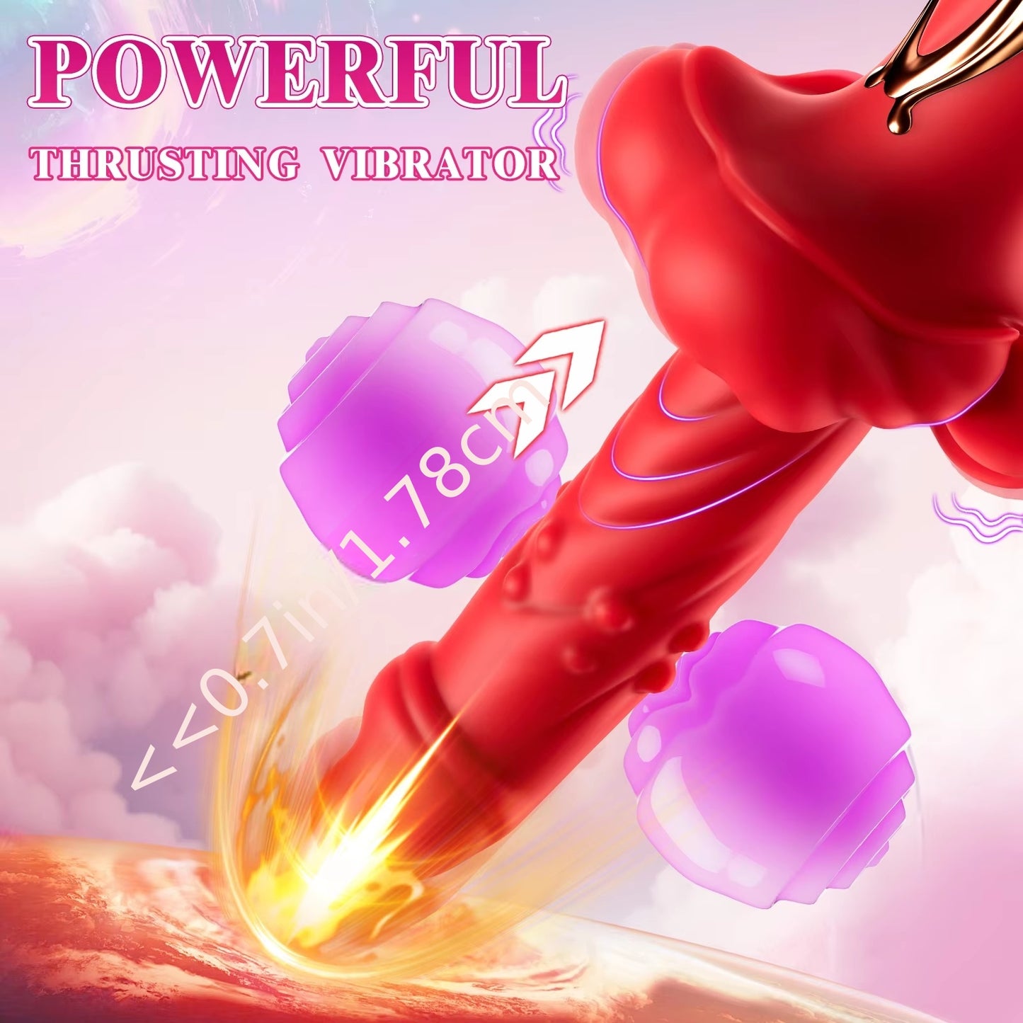 Toendi G Spot Rose Vibrator With 10 Vibration Modes