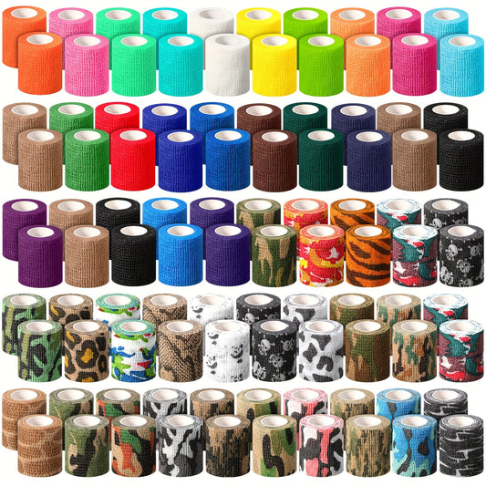 OUTUS 100 Rolls Self Adhesive Bandage Wrap Cohesive Non Woven Medical