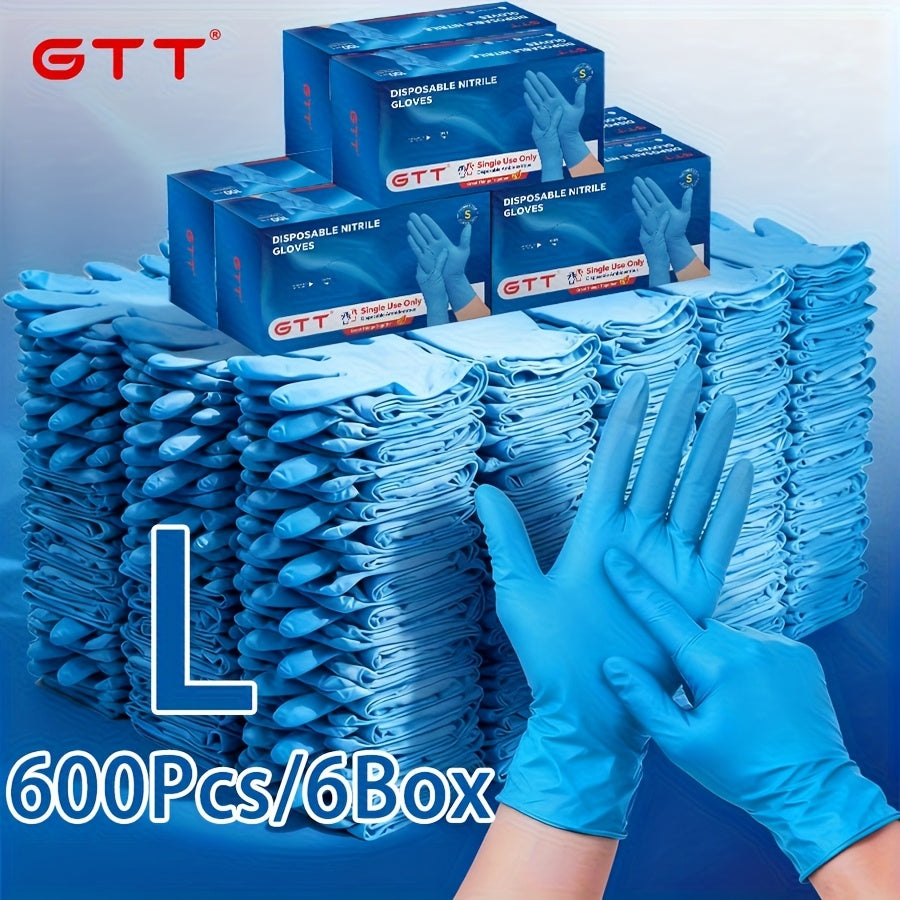 GTT Disposable Nitrile Gloves 6mil Latex-Free Waterproof Ambidextrous