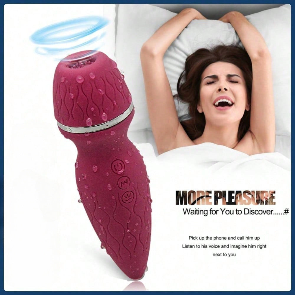 Handheld Female Intimate Massager Silicone Rechargeable Clitoral Stimulator