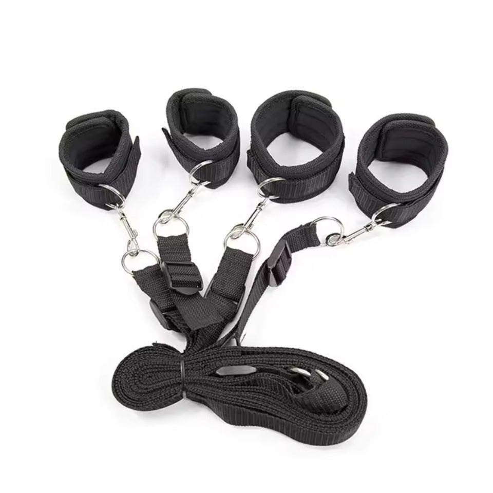 Bed Bondage Straps And Ropes Set For Couples Sensory Pleasure