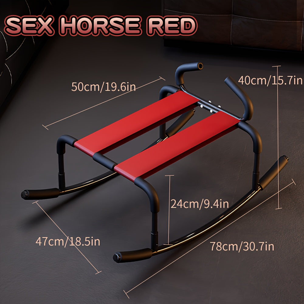 Sexual Restraint Chair, Swinging Sexual Chair, Sexual Furniture Stool, Height Lifting Chair, Lost Weight Bounce Stool, Sexual Novelty Toy, Couple, Red