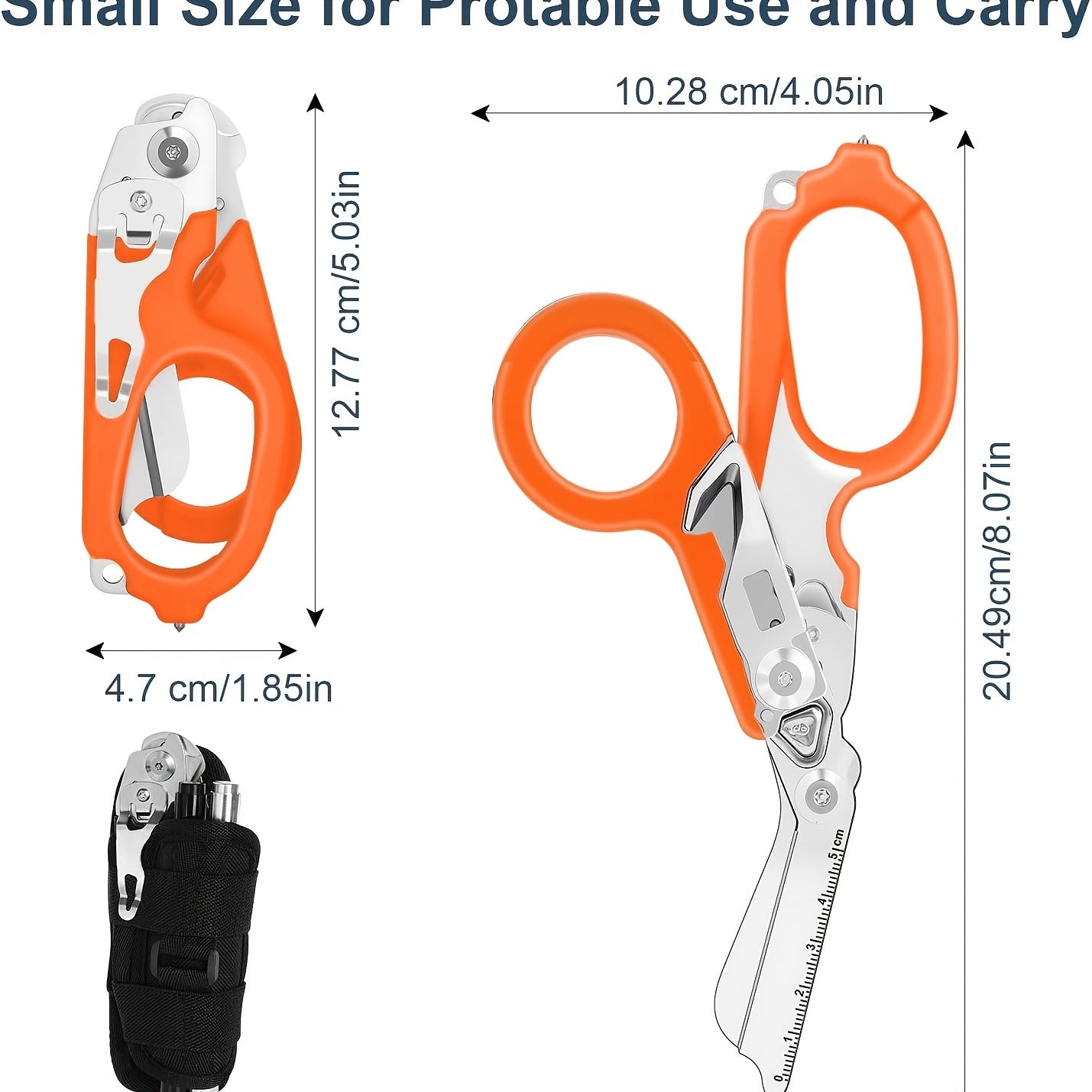 6in1 Emergency Response Shears With Glass Breaker And Holster