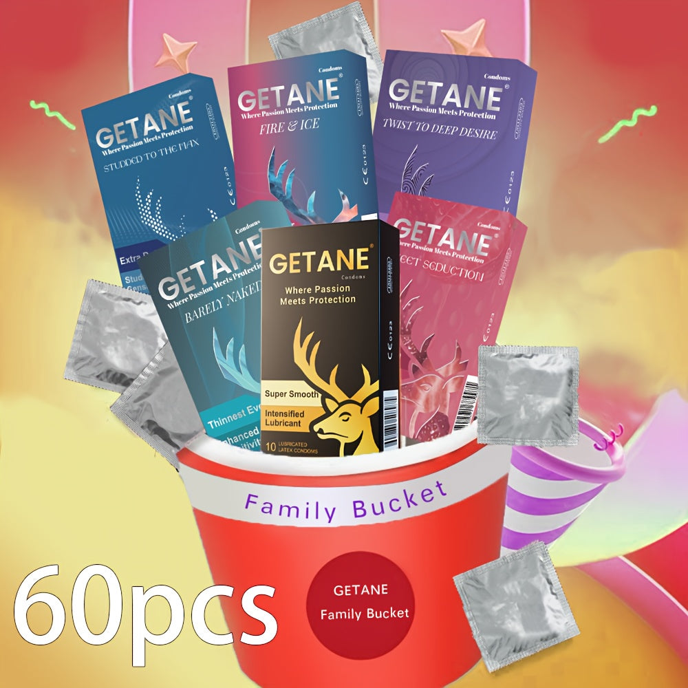 Getane Premium UltraThin Ribbed Latex Condoms For Comfort And Protection