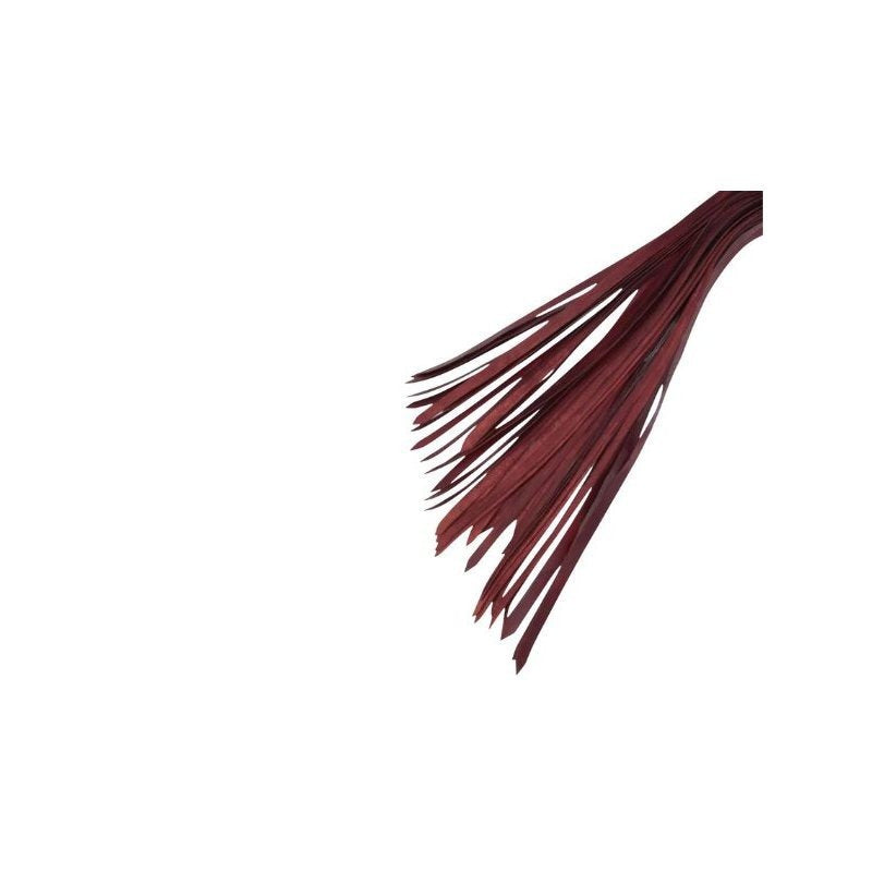 Genuine Cowhide Leather Flogger with Heavy Duty 50 Falls Handmade Thick Cow Skin Whip with Steel Handle for Role Play, Cosplay and Performance Use
