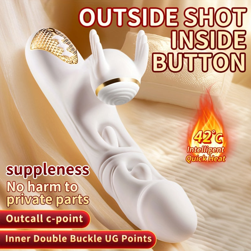 AAV 4-In-1 Multifunctional USB Rechargeable Silicone Pleasure Toy