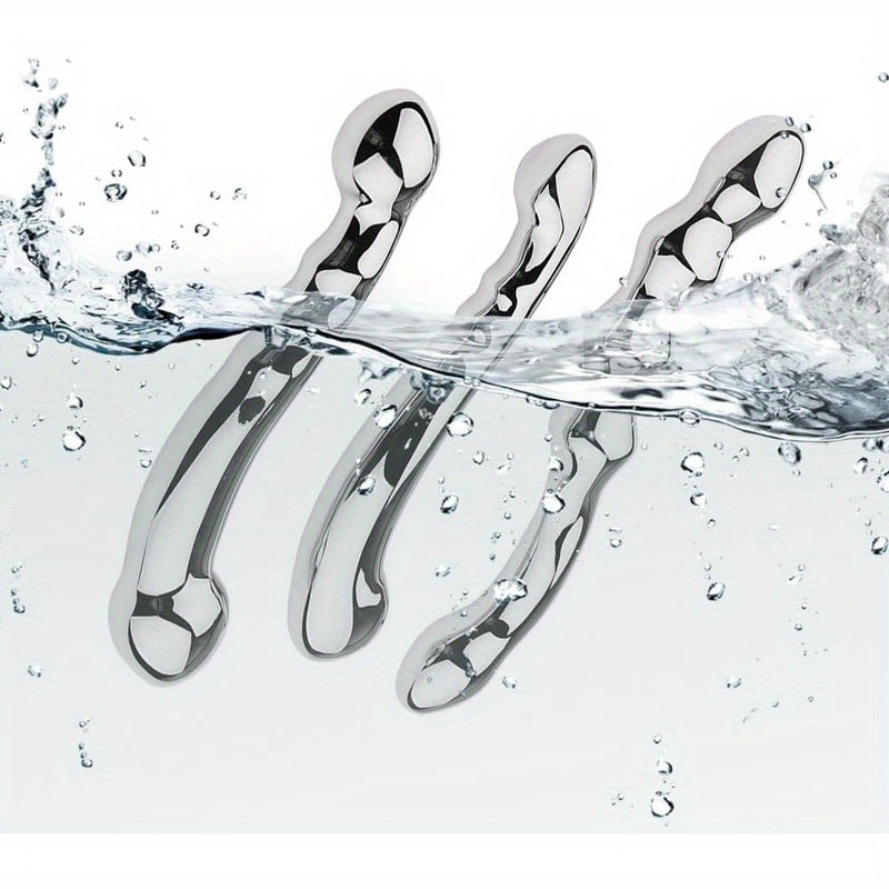 Stainless Steel Double Ended Dildo Prostate Massager For Adults