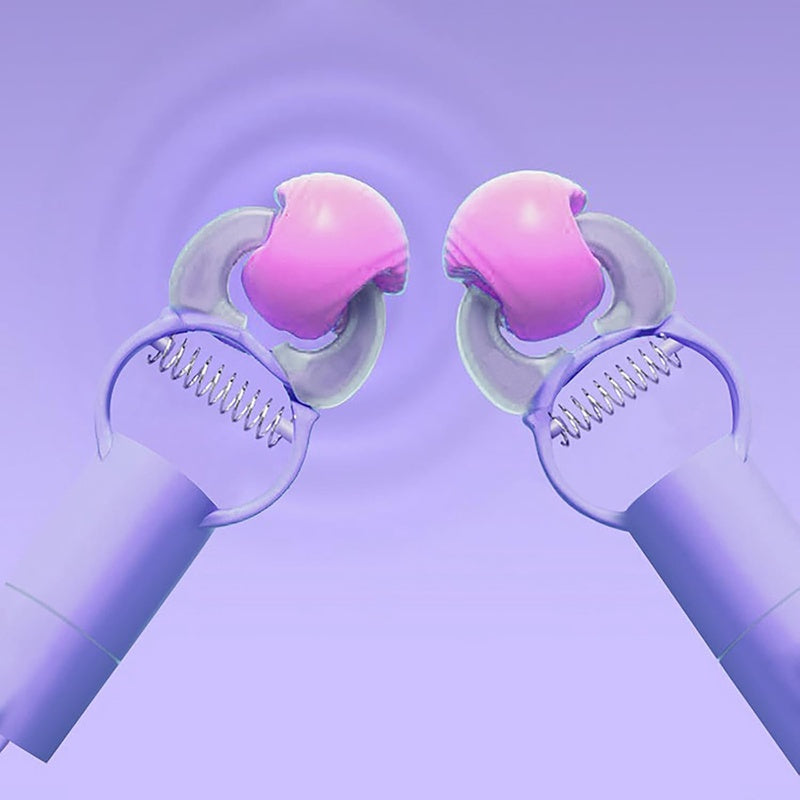 BDSM Adjustable Vibrating Nipple Clamps Nipple Toys with USB Control Nipple Vibrator Couples Women Sex Toys Breast Stimulator( Purple)