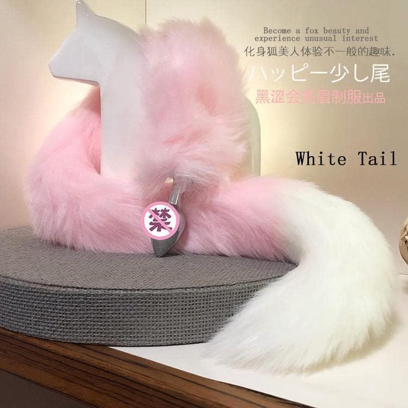 Furry Anal Plugs Set For Women And Men With Tailpiece
