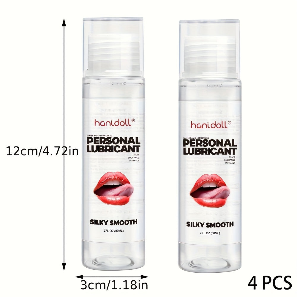 Hanidoll Hypoallergenic Unscented Water Based Lubricant 4 Pack For Couples