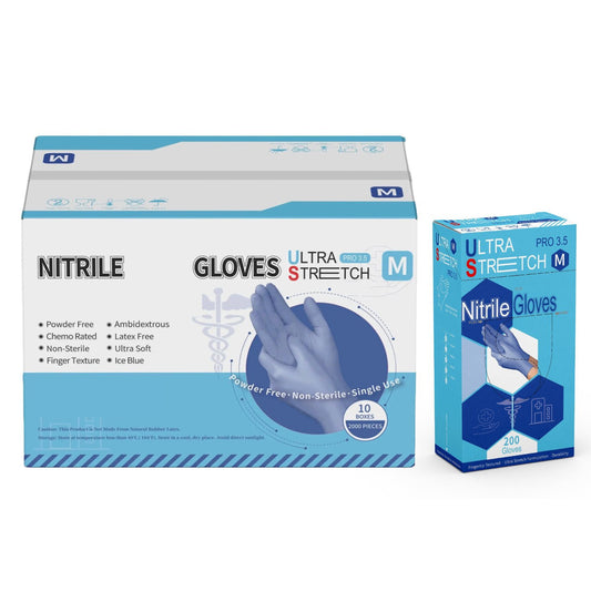 Ultra Stretch Professional Inc Nitrile Gloves Powder Free Ambidextrous