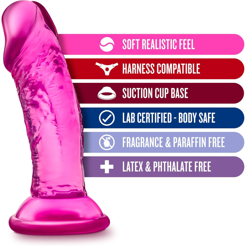 Blush Realistic Dildo With Suction Cup For Couples Silicone