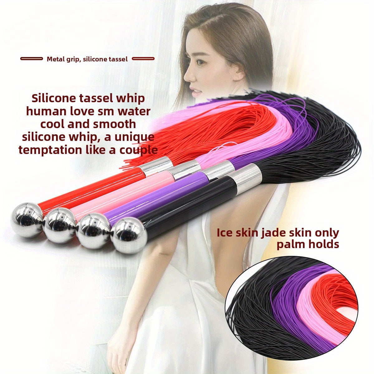 SM Whip Fun Silicone silk whip, Rubber whip, loose whip, Alternative toys, binding and binding horsewhip, teaching whip