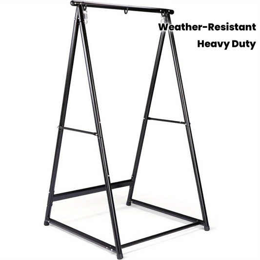 Heavy Duty Steel Hammock Stand, 660 LB Capacity with Stable Construction, Weather-Resistant for Outdoor, Patio, Garden, Balcony (Only Stand)