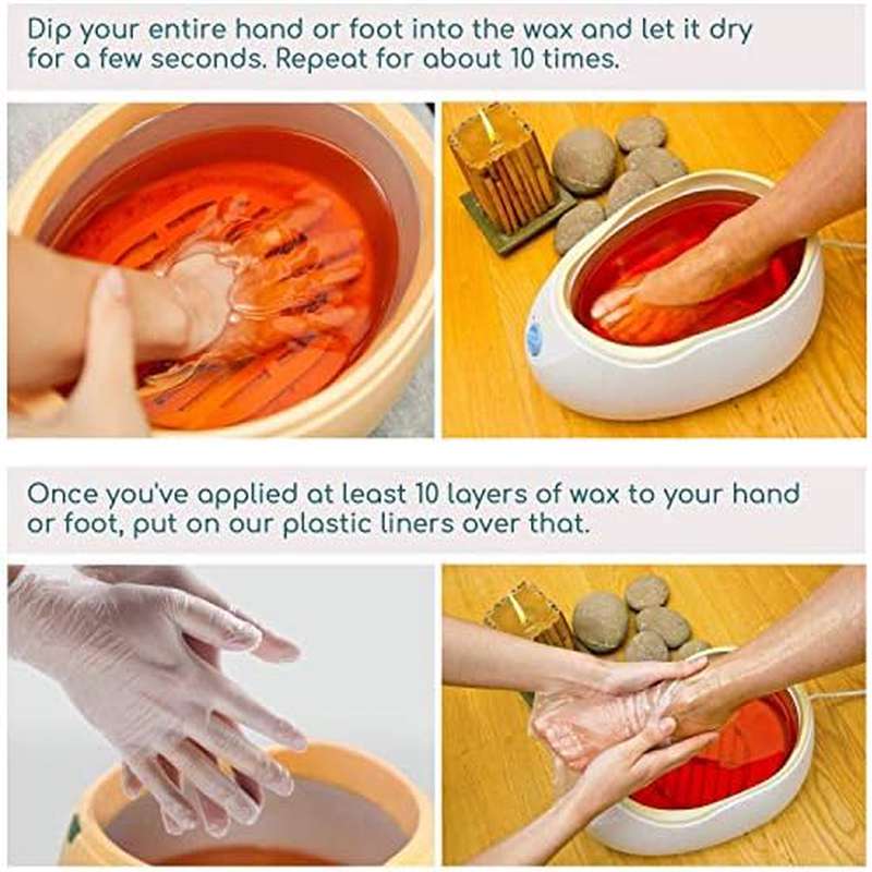 Segbeauty 200pcs Paraffin Wax Bath Liners Gloves Booties Hands Feet