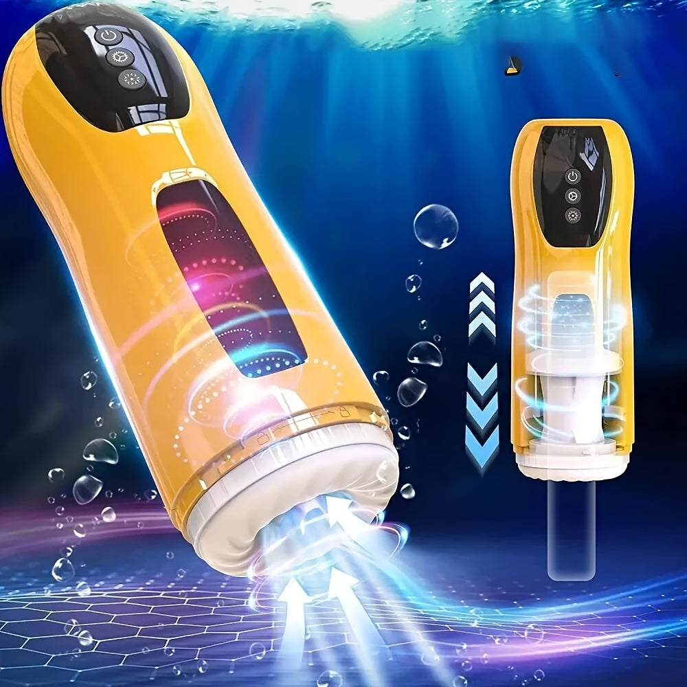 Automatic Dual Motor Silicone Male Masturbator With 7 Modes