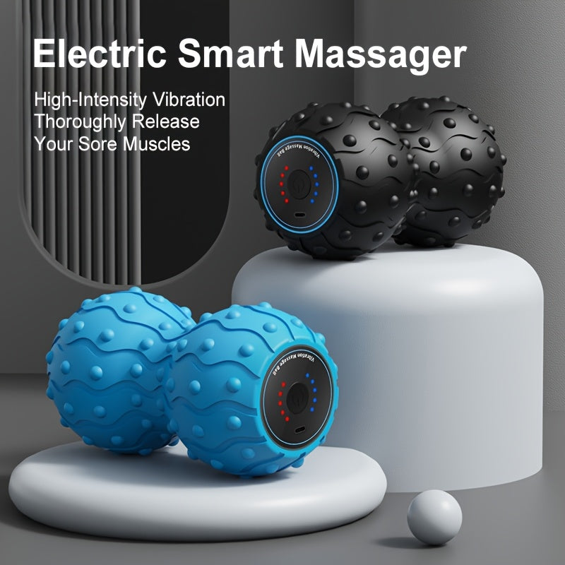 Portable Rechargeable Peanut Shaped Massager Ball With Vibration